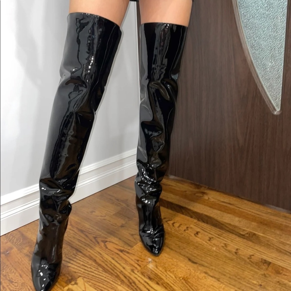 Saint Laurent Kiki thigh boot